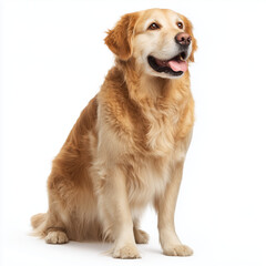 Golden Retriever Portrait , PNG isolated cut out image
