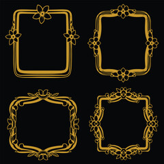 Timeless Floral Frames Premium Decorative Nature Set Packs