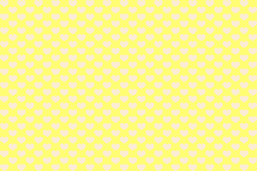 Butter Yellow Heart Pattern &ndash; Soft Yellow Seamless Vector Background