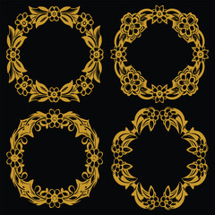 Enduring Floral Frames Decorative Botanical Borders Premium Collection