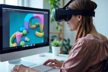 Immersive Virtual Reality Classroom: Teacher Leads Online Class with Interactive 3D Visuals and Simulations