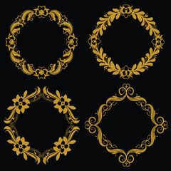 Curated Floral Frames Premium Decorative Keepsake Set Packs Selected Excellence