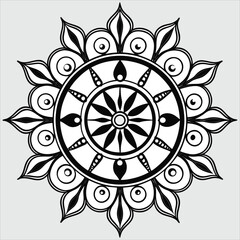  Vector doodle mandala . Ornamental luxury mandala Mandala Line Illustration . various mandala . Mandala Pattern Designs . Henna mandala. Mehndi style. Decorative pattern in oriental style.