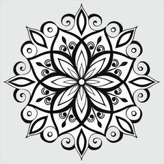  Vector doodle mandala . Ornamental luxury mandala Mandala Line Illustration . various mandala . Mandala Pattern Designs . Henna mandala. Mehndi style. Decorative pattern in oriental style.