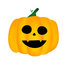 Yellow Halloween Pumpkin