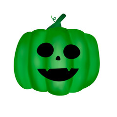 Green Halloween Pumpkin