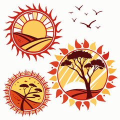 Obraz premium set of autumn leaves