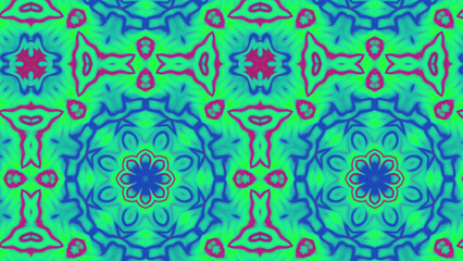 Abstract Radiant Burst with Soft Grain Texture, Symmetrical Glow Pattern in Psychedelic Style, Radiating Circular Abstract with Subtle Noise, Kaleidoscopic Starburst with Gradient Flow