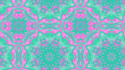 Abstract Radiant Burst with Soft Grain Texture, Symmetrical Glow Pattern in Psychedelic Style, Radiating Circular Abstract with Subtle Noise, Kaleidoscopic Starburst with Gradient Flow