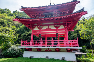 Fototapeta premium Chongqing Garden Expo Park is a thoughtfully designed combination of ecological restoration, cultural exhibit, and horticultural artistry, Yubei District Longjing Lake