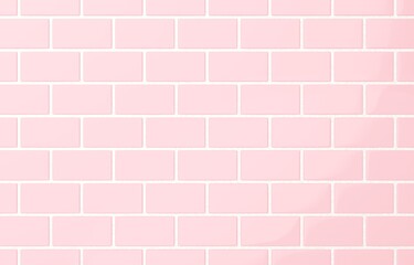 Obraz premium 背景素材_タイル_レンガ_ピンク