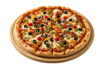 pizza isolated on white background
