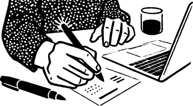 Designer reviewing user interface layouts concept for digital projects