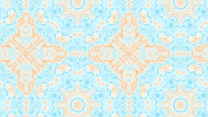 Abstract Radiant Burst with Soft Grain Texture, Symmetrical Glow Pattern in Psychedelic Style, Radiating Circular Abstract with Subtle Noise, Kaleidoscopic Starburst with Gradient Flow