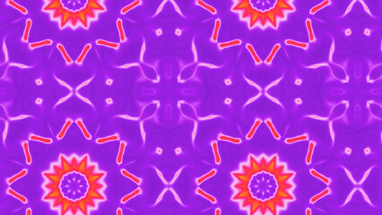 Abstract Radiant Burst with Soft Grain Texture, Symmetrical Glow Pattern in Psychedelic Style, Radiating Circular Abstract with Subtle Noise, Kaleidoscopic Starburst with Gradient Flow