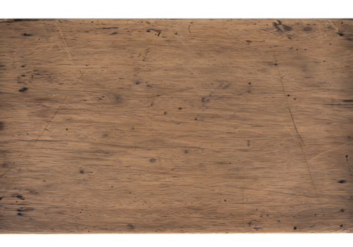 Rustic wooden surface showcases a warm, natural grain with visible textures and aged imperfections, providing a classic background.