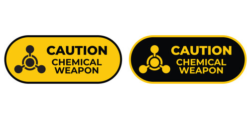 Chemical weapon sign, Chemical sign, hazard sign, Chemical weapon warning