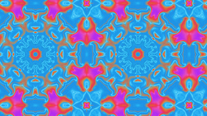 Abstract Radiant Burst with Soft Grain Texture, Symmetrical Glow Pattern in Psychedelic Style, Radiating Circular Abstract with Subtle Noise, Kaleidoscopic Starburst with Gradient Flow