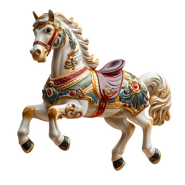 Isoleted a classic carousel horse