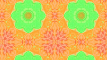 Abstract Radiant Burst with Soft Grain Texture, Symmetrical Glow Pattern in Psychedelic Style, Radiating Circular Abstract with Subtle Noise, Kaleidoscopic Starburst with Gradient Flow