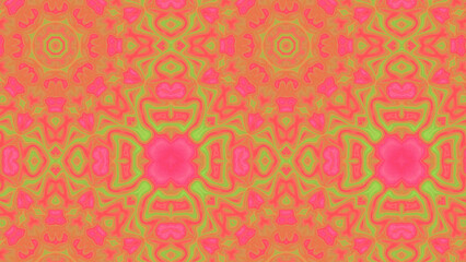 Abstract Radiant Burst with Soft Grain Texture, Symmetrical Glow Pattern in Psychedelic Style, Radiating Circular Abstract with Subtle Noise, Kaleidoscopic Starburst with Gradient Flow