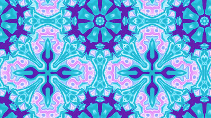 Abstract Radiant Burst with Soft Grain Texture, Symmetrical Glow Pattern in Psychedelic Style, Radiating Circular Abstract with Subtle Noise, Kaleidoscopic Starburst with Gradient Flow