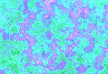 薄紫地にエメラルドグリーンのグランジ模様