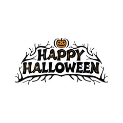 Happy Halloween party  emblem 1+ Million Halloween Vector    Art, Icons,  banner and Graphics for