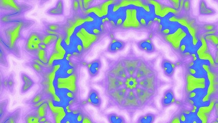 Abstract Radiant Burst with Soft Grain Texture, Symmetrical Glow Pattern in Psychedelic Style, Radiating Circular Abstract with Subtle Noise, Kaleidoscopic Starburst with Gradient Flow