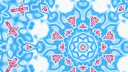 Abstract Radiant Burst with Soft Grain Texture, Symmetrical Glow Pattern in Psychedelic Style, Radiating Circular Abstract with Subtle Noise, Kaleidoscopic Starburst with Gradient Flow