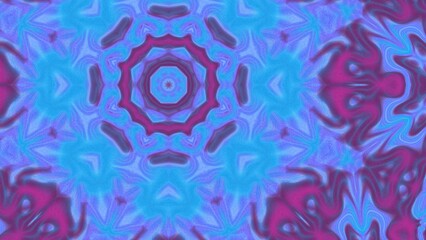 Abstract Radiant Burst with Soft Grain Texture, Symmetrical Glow Pattern in Psychedelic Style, Radiating Circular Abstract with Subtle Noise, Kaleidoscopic Starburst with Gradient Flow
