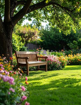 beautiful summer garden with blooming colorful flowers, green grass. summer garden, blooming flowers, green grass, nature, garden pathway, peaceful, outdoor, summer landscape, floral, sunny day.