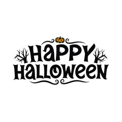 Happy Halloween party  emblem 1+ Million Halloween Vector    Art, Icons,  banner and Graphics for