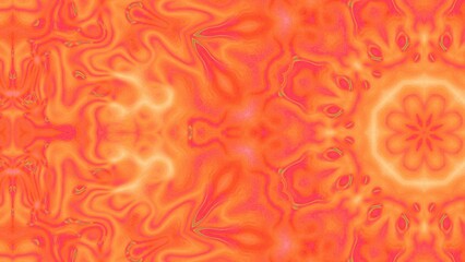 Abstract Radiant Burst with Soft Grain Texture, Symmetrical Glow Pattern in Psychedelic Style, Radiating Circular Abstract with Subtle Noise, Kaleidoscopic Starburst with Gradient Flow