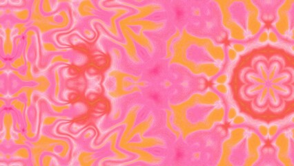 Abstract Radiant Burst with Soft Grain Texture, Symmetrical Glow Pattern in Psychedelic Style, Radiating Circular Abstract with Subtle Noise, Kaleidoscopic Starburst with Gradient Flow