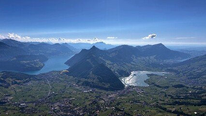 Summer hike in the Swiss Alps 