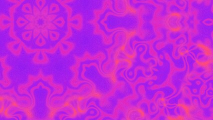 Abstract Radiant Burst with Soft Grain Texture, Symmetrical Glow Pattern in Psychedelic Style, Radiating Circular Abstract with Subtle Noise, Kaleidoscopic Starburst with Gradient Flow