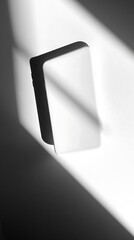 White rectangle, sunlit shadows