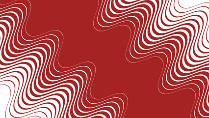 Red stripes wavy line abstract seamless pattern background for modern fabric digital and graphic  design