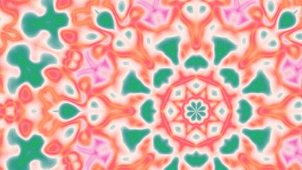 Abstract Radiant Burst with Soft Grain Texture, Symmetrical Glow Pattern in Psychedelic Style, Radiating Circular Abstract with Subtle Noise, Kaleidoscopic Starburst with Gradient Flow
