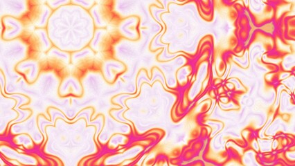 Abstract Radiant Burst with Soft Grain Texture, Symmetrical Glow Pattern in Psychedelic Style, Radiating Circular Abstract with Subtle Noise, Kaleidoscopic Starburst with Gradient Flow