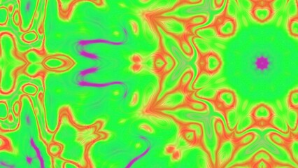 Abstract Radiant Burst with Soft Grain Texture, Symmetrical Glow Pattern in Psychedelic Style, Radiating Circular Abstract with Subtle Noise, Kaleidoscopic Starburst with Gradient Flow