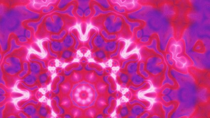 Abstract Radiant Burst with Soft Grain Texture, Symmetrical Glow Pattern in Psychedelic Style, Radiating Circular Abstract with Subtle Noise, Kaleidoscopic Starburst with Gradient Flow