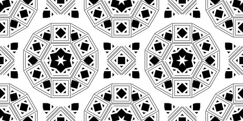 Seamless Transparent Art Deco Geometric Pattern for Background Layout Template