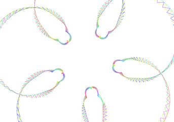 set of colorful ribbons