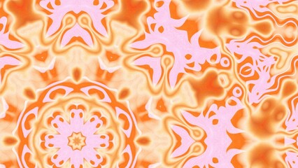 Abstract Radiant Burst with Soft Grain Texture, Symmetrical Glow Pattern in Psychedelic Style, Radiating Circular Abstract with Subtle Noise, Kaleidoscopic Starburst with Gradient Flow