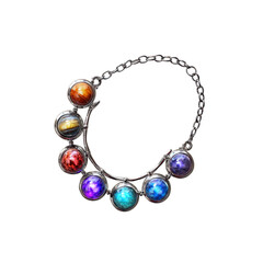 Celestial Planets Septum Clicker Ring - Space-Themed Body Jewelry