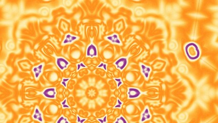 Abstract Radiant Burst with Soft Grain Texture, Symmetrical Glow Pattern in Psychedelic Style, Radiating Circular Abstract with Subtle Noise, Kaleidoscopic Starburst with Gradient Flow