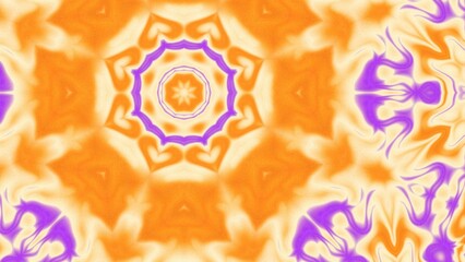 Abstract Radiant Burst with Soft Grain Texture, Symmetrical Glow Pattern in Psychedelic Style, Radiating Circular Abstract with Subtle Noise, Kaleidoscopic Starburst with Gradient Flow