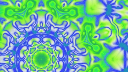 Abstract Radiant Burst with Soft Grain Texture, Symmetrical Glow Pattern in Psychedelic Style, Radiating Circular Abstract with Subtle Noise, Kaleidoscopic Starburst with Gradient Flow